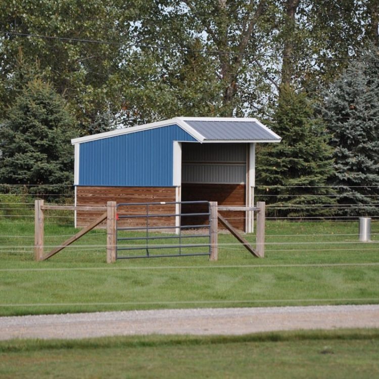 Horse run-in sheds