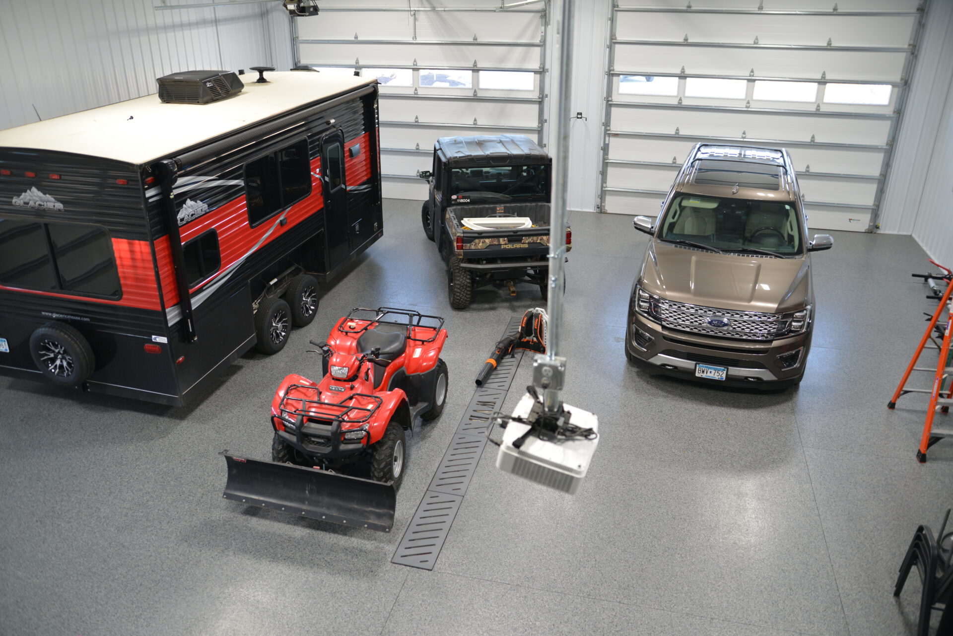 RV in Pole Barn